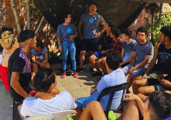 Chicos del comedor Bichito en Juegotecas